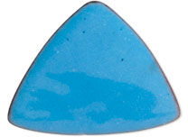 Blue enameled metal